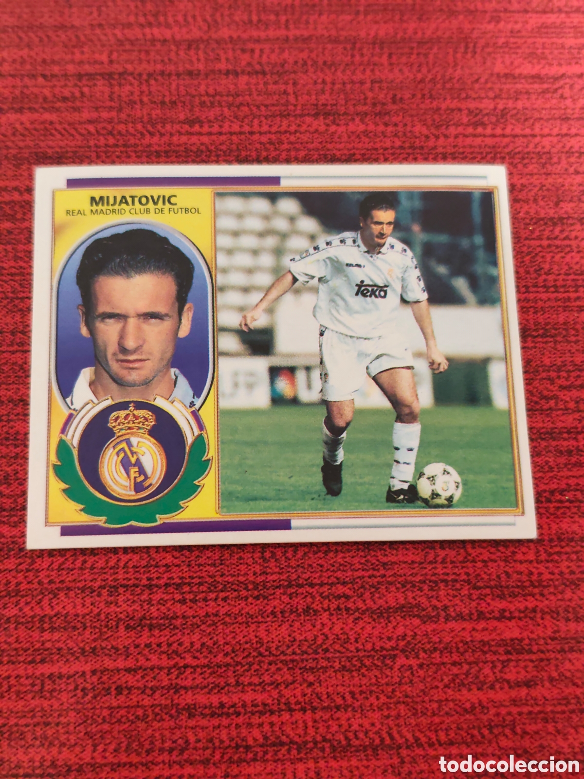 Cromos de F&uacute;tbol: DOBLE IMAGEN MIJATOVIC REAL MADRID EDICIONES ESTE LIGA 1996 1997