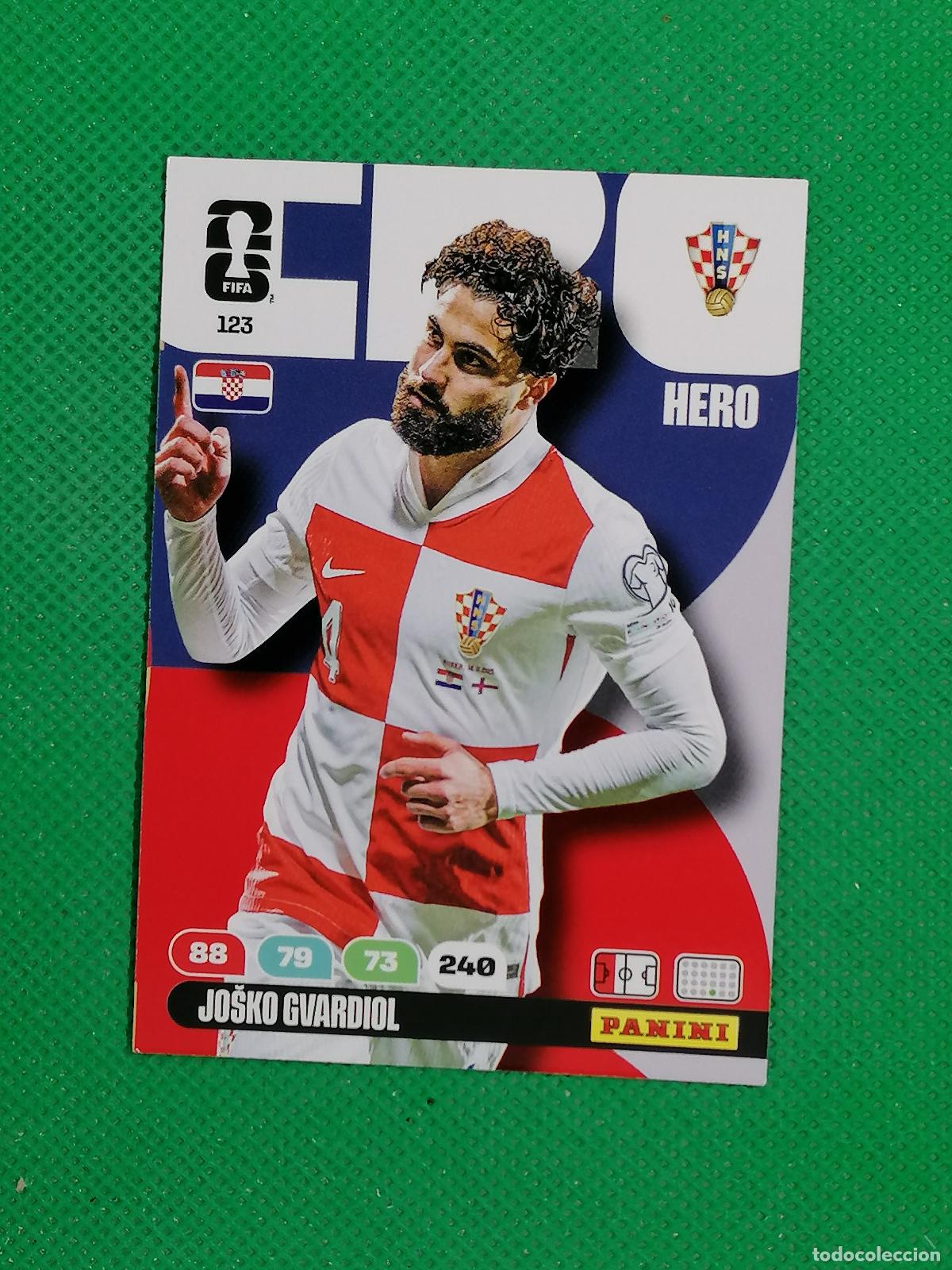 Cromos de F&uacute;tbol: 123 JOSKO GUARDIOL CROACIA HERO ⚽ PANINI ADRENALYN FIFA WORLD CUP 26 2026 ⚽