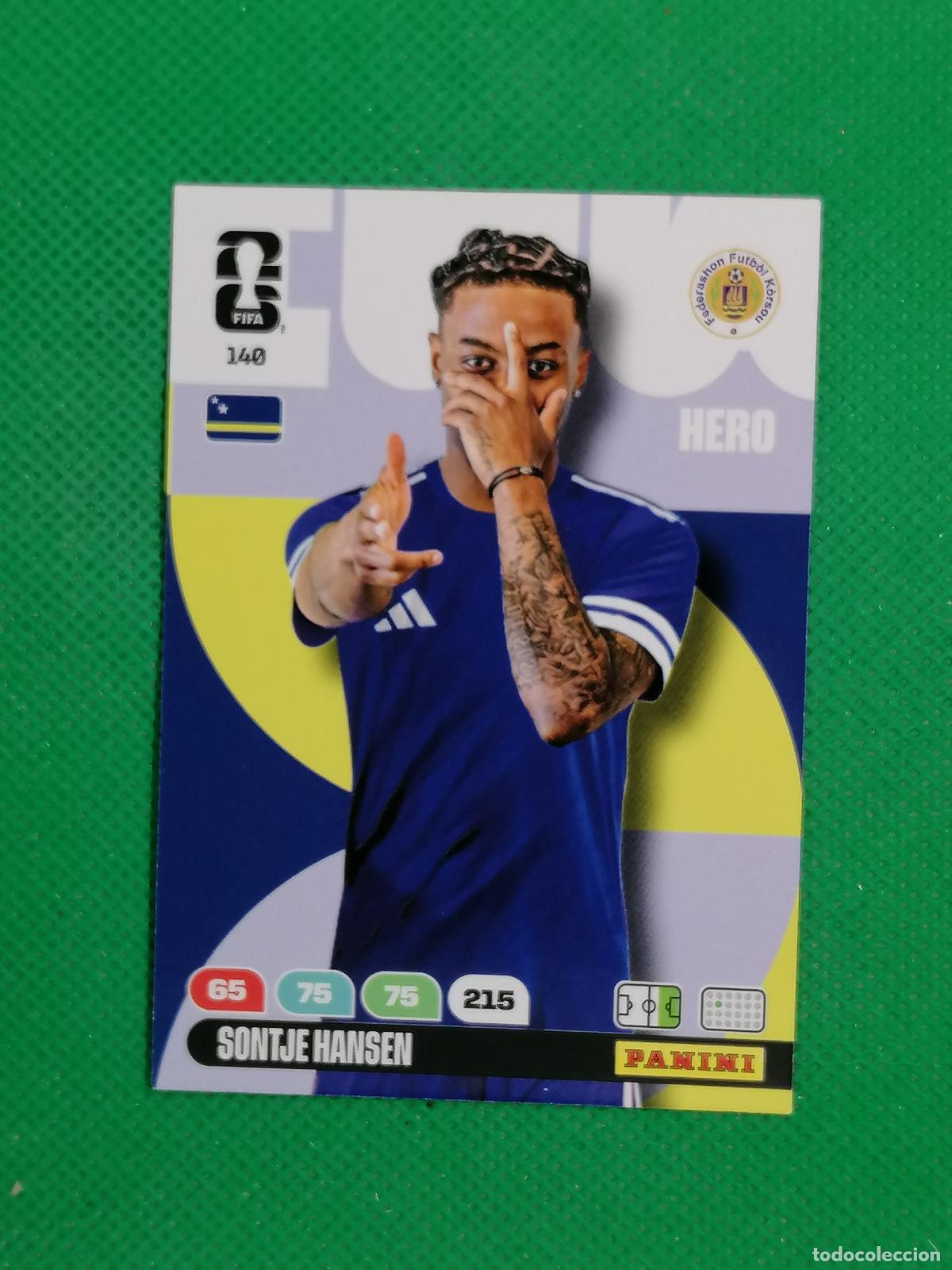 Football Stickers: 140 SONTJE HANSEN CURACAO HERO ⚽ PANINI ADRENALYN FIFA WORLD CUP 26 2026 ⚽