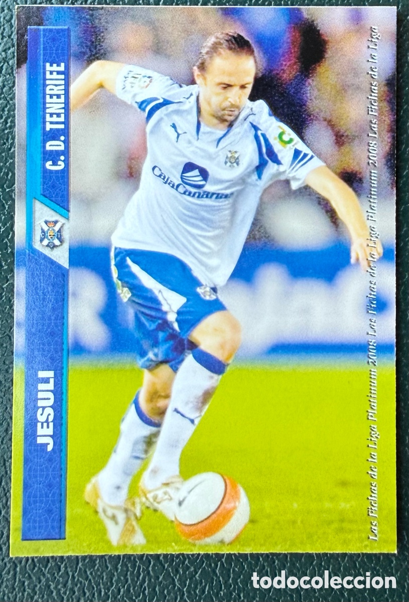 Football Stickers: 1222 JESULI CD TENERIFE FICHAS ALBUM MUNDICROMO 2007 2008 07 08