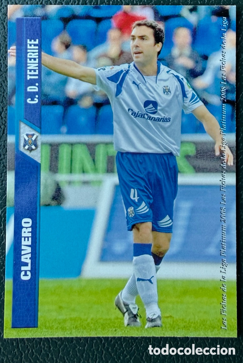 Figurine di Calcio: 1221 CLAVERO CD TENERIFE FICHAS ALBUM MUNDICROMO 2007 2008 07 08