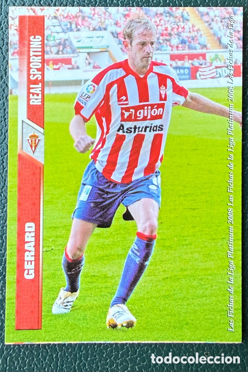 Figurine di Calcio: 985 GERARD SPORTING DE GIJON FICHAS ALBUM MUNDICROMO 2007 2008 07 08