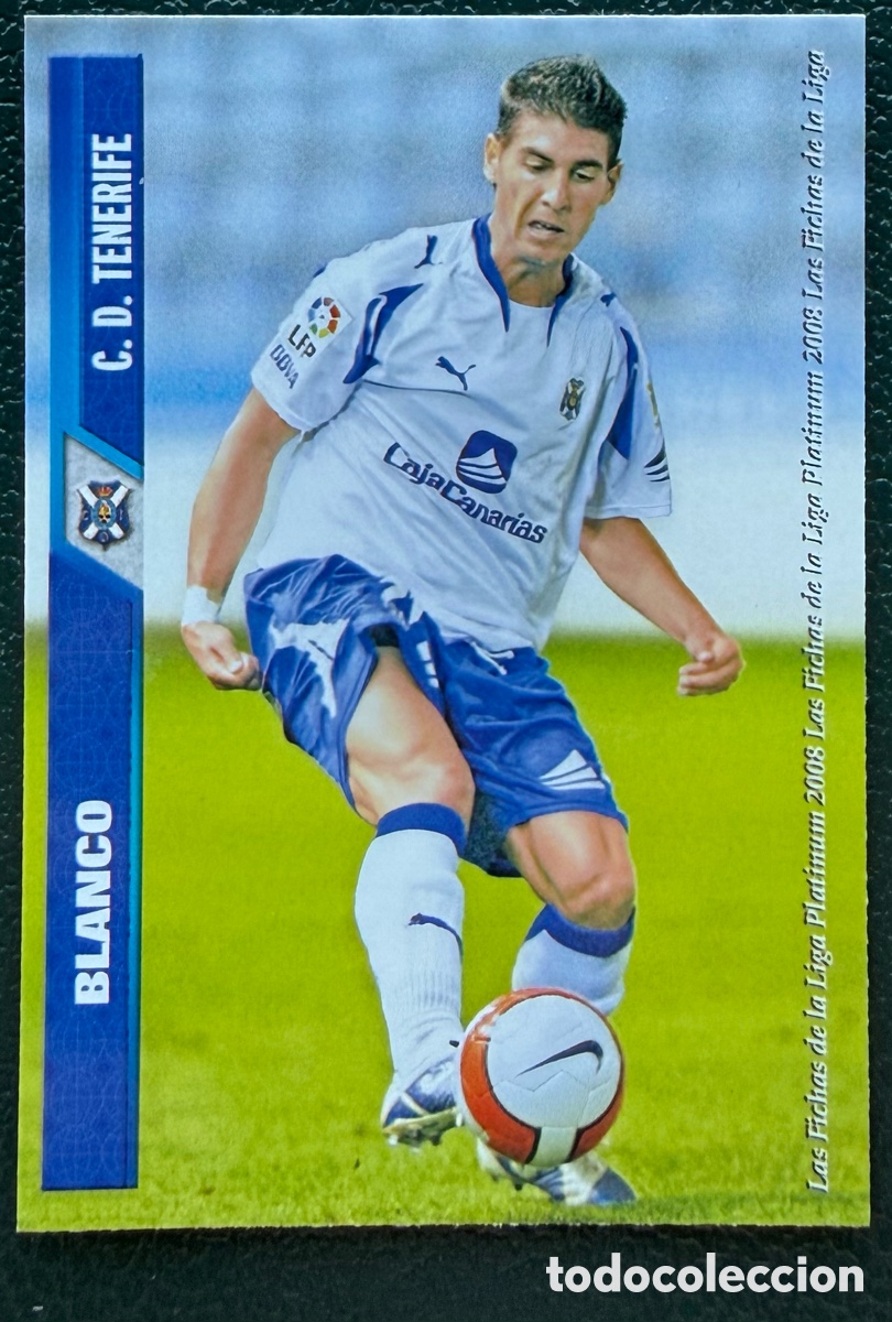 Fu&szlig;ball-Sticker: 876 BLANCO CD TENERIFE FICHAS ALBUM MUNDICROMO 2007 2008 07 08