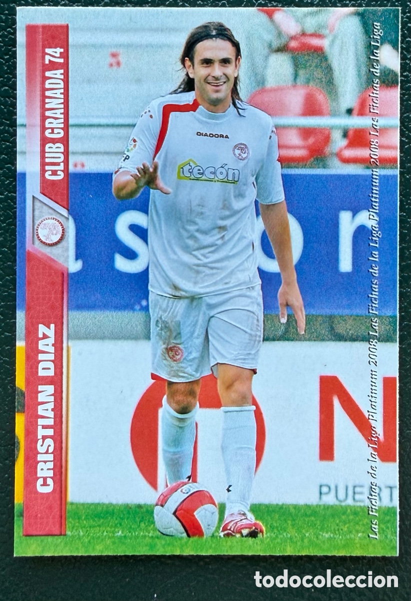 Fu&szlig;ball-Sticker: 822 CRISTIAN DIAZ GRANADA 74 FICHAS ALBUM MUNDICROMO 2007 2008 07 08