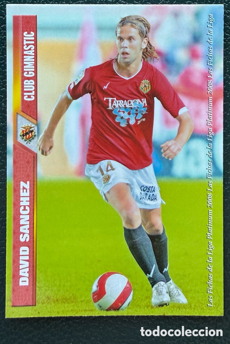 Fu&szlig;ball-Sticker: 811 DAVID SANCHEZ GIMNASTIC DE TARRAGONA FICHAS ALBUM MUNDICROMO 2007 2008 07 08