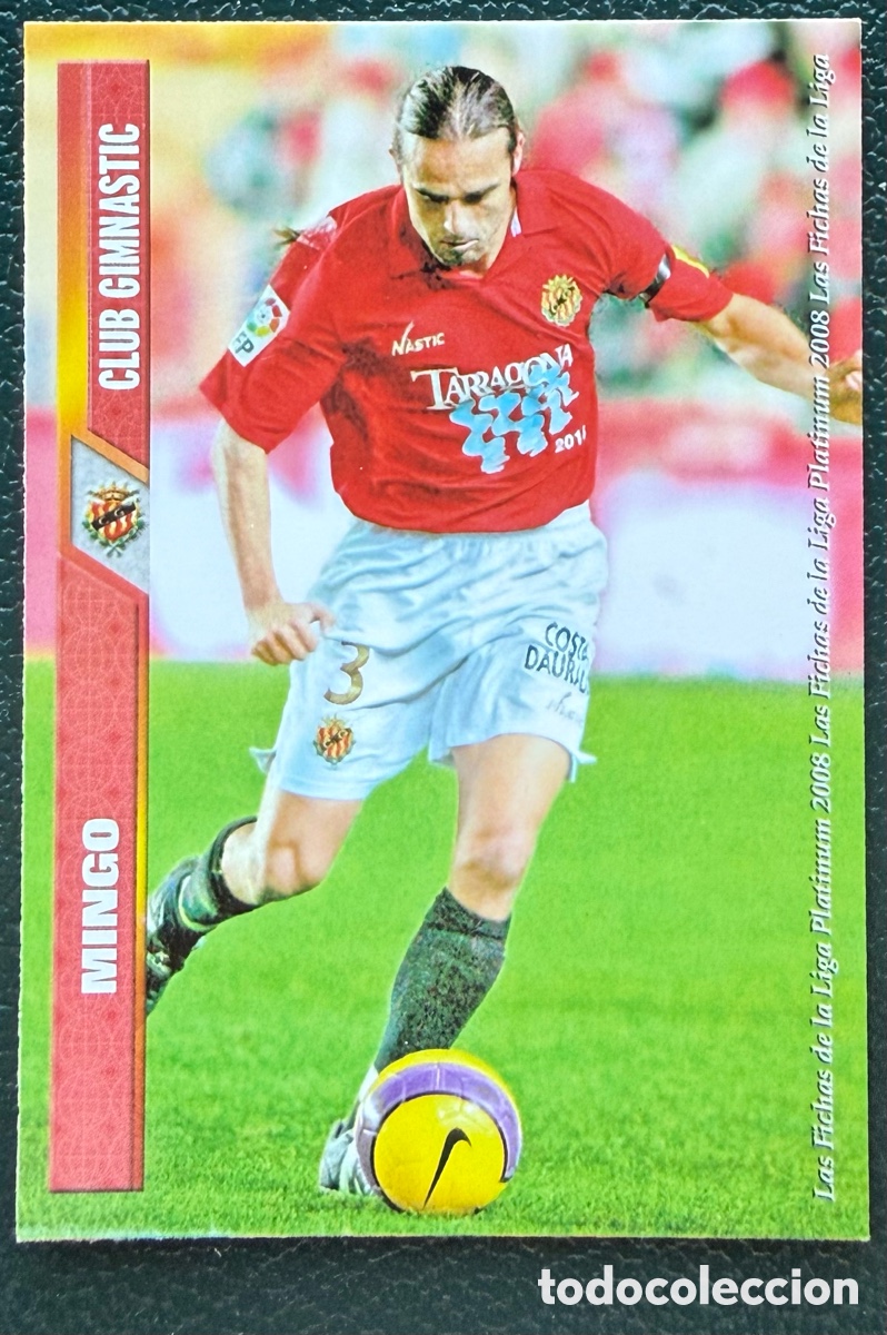 Fu&szlig;ball-Sticker: 804 MINGO GIMNASTIC DE TARRAGONA FICHAS ALBUM MUNDICROMO 2007 2008 07 08