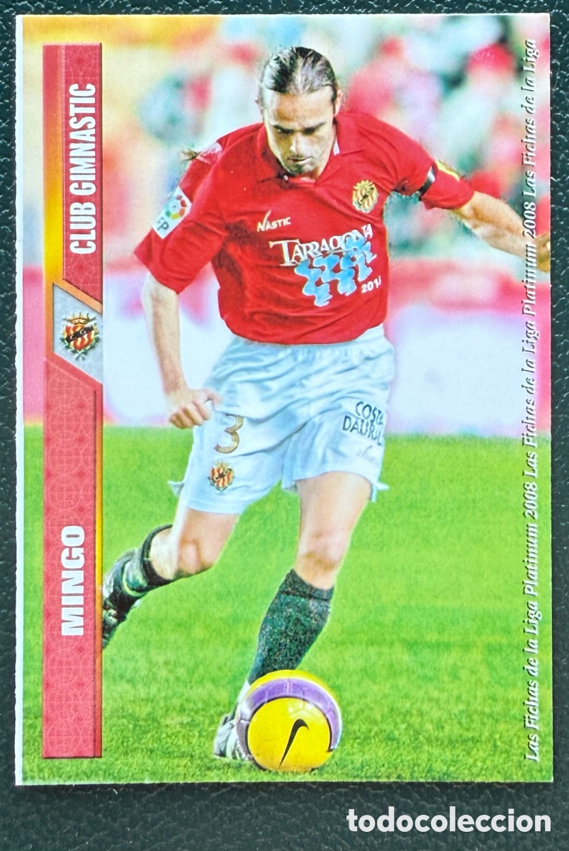 Figurine di Calcio: 804 MINGO GIMNASTIC DE TARRAGONA FICHAS ALBUM MUNDICROMO 2007 2008 07 08