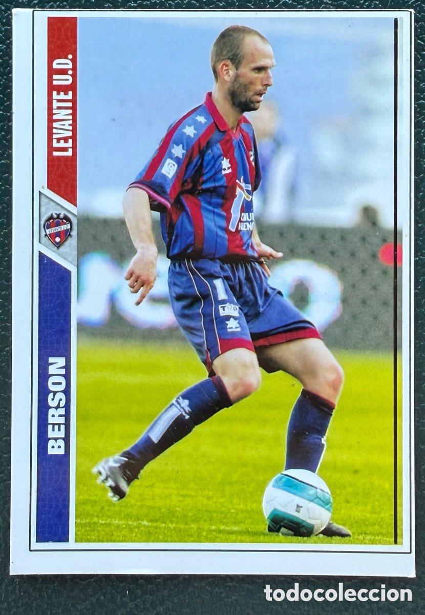 Fu&szlig;ball-Sticker: 392 BERSON LEVANTE UD FICHAS ALBUM MUNDICROMO 2007 2008 07 08