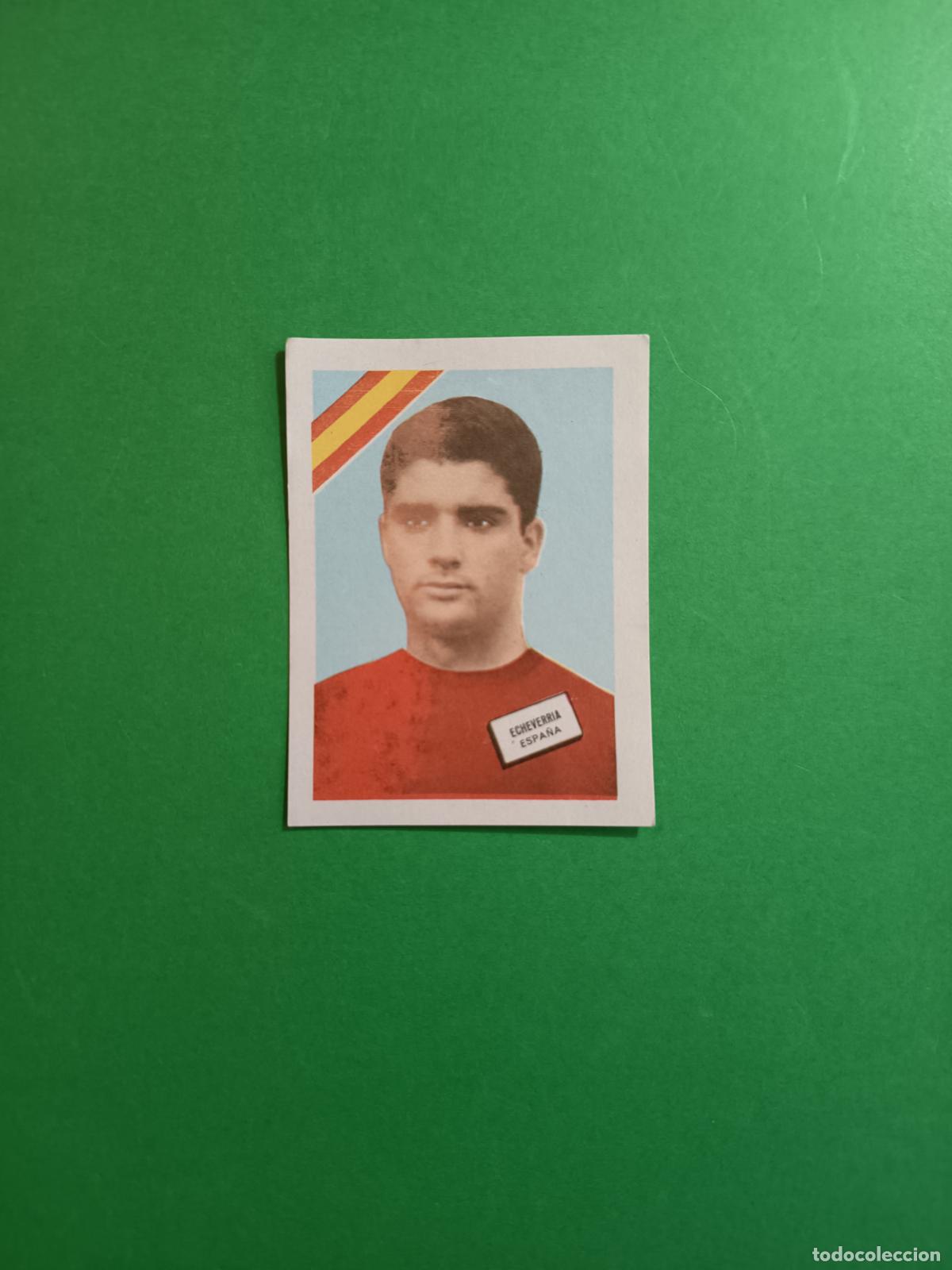 Cromos de F&uacute;tbol: CROMO SIN PEGAR MUNDIAL DE FUTBOL CHILE 1962 ECHEVERRIA SELECCION ESPA&Ntilde;A