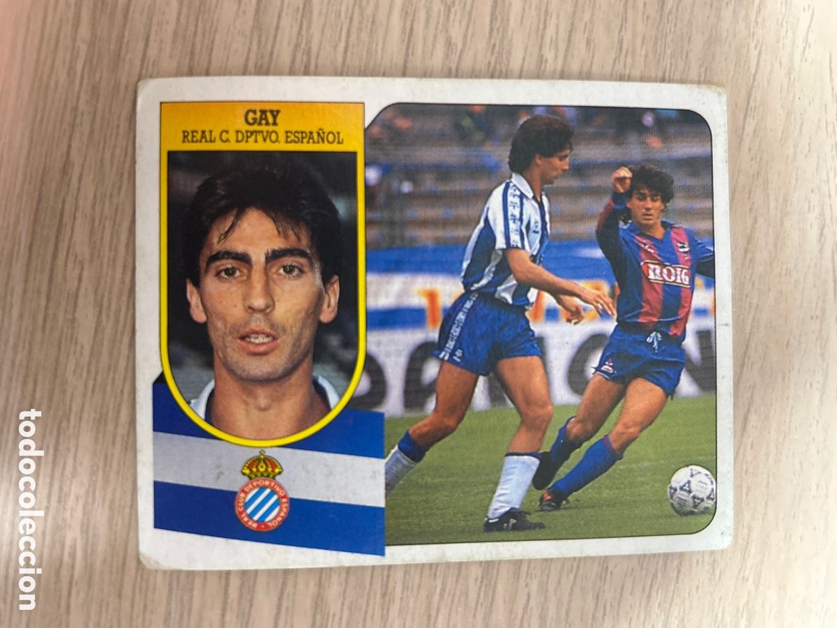 Cartes &agrave; collectionner de Football: GAY ESPA&Ntilde;OL BAJA LIGA ESTE 1991 1992 91 92 CARTON NUNCA PEGADO SIN PEGAR