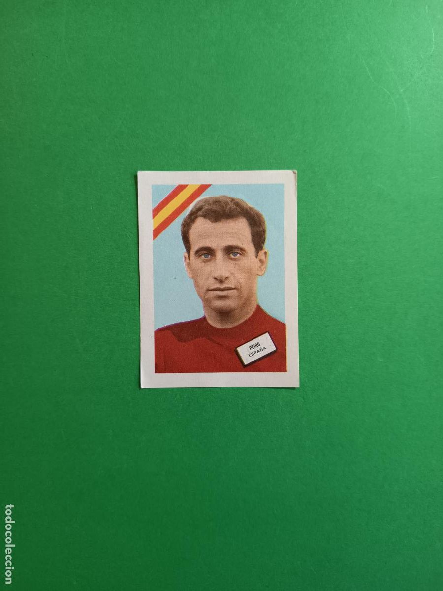 Cromos de F&uacute;tbol: CROMO SIN PEGAR MUNDIAL DE FUTBOL CHILE 1962 PEIRO SELECCION ESPA&Ntilde;A