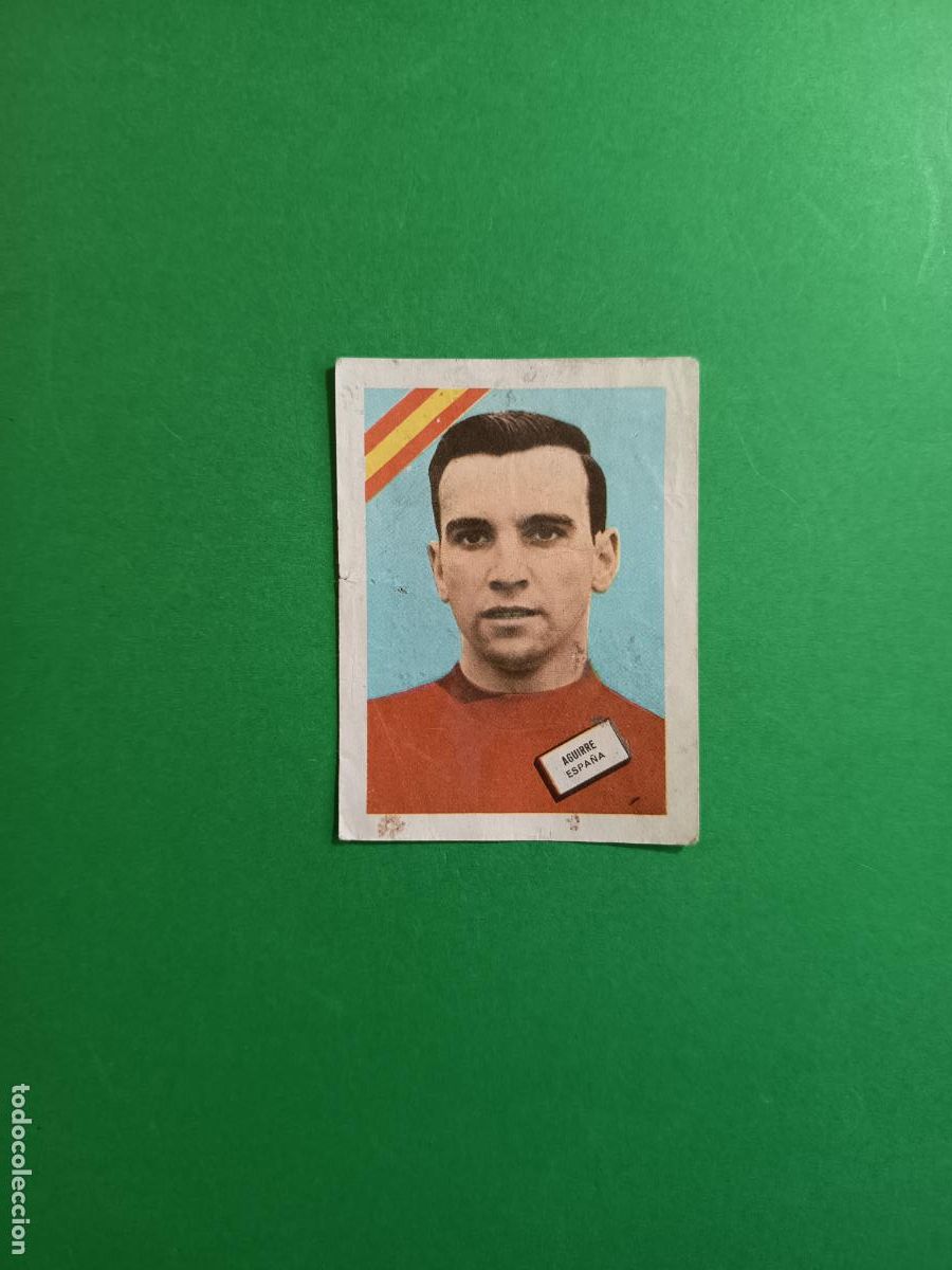 Cromos de F&uacute;tbol: CROMO SIN PEGAR MUNDIAL DE FUTBOL CHILE 1962 AGUIRRE SELECCION ESPA&Ntilde;A