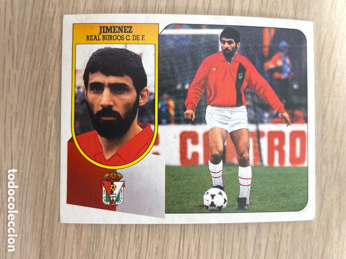 Cromos de F&uacute;tbol: JIMENEZ BURGOS FICHAJE 19 CARTON LIGA ESTE 1991/92 91 92 NUNCA PEGADO SIN PEGAR