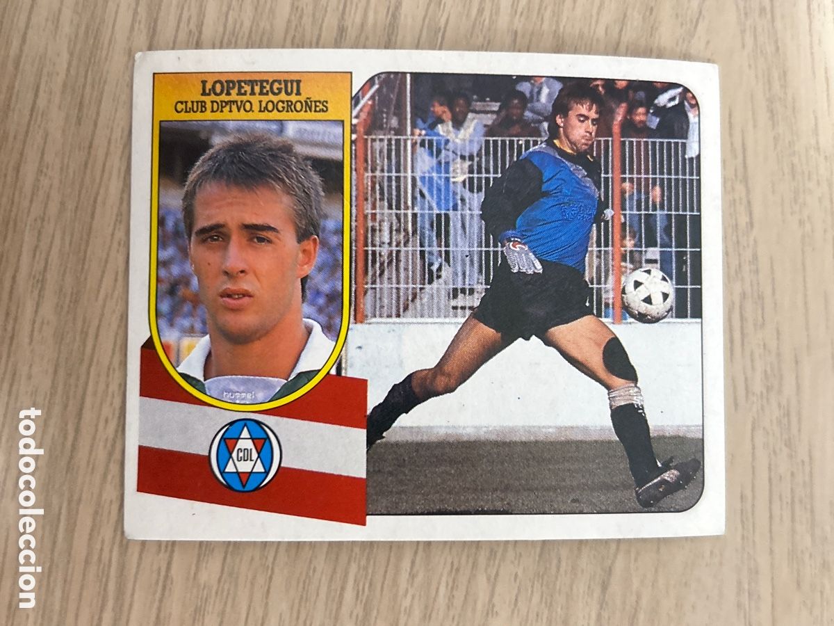 Cromos de Futebol: LOPETEGUI LOGRO&Ntilde;&Eacute;S FICHAJE 12 LIGA ESTE 1991 1992 91 92 NUNCA PEGADO SIN PEGAR
