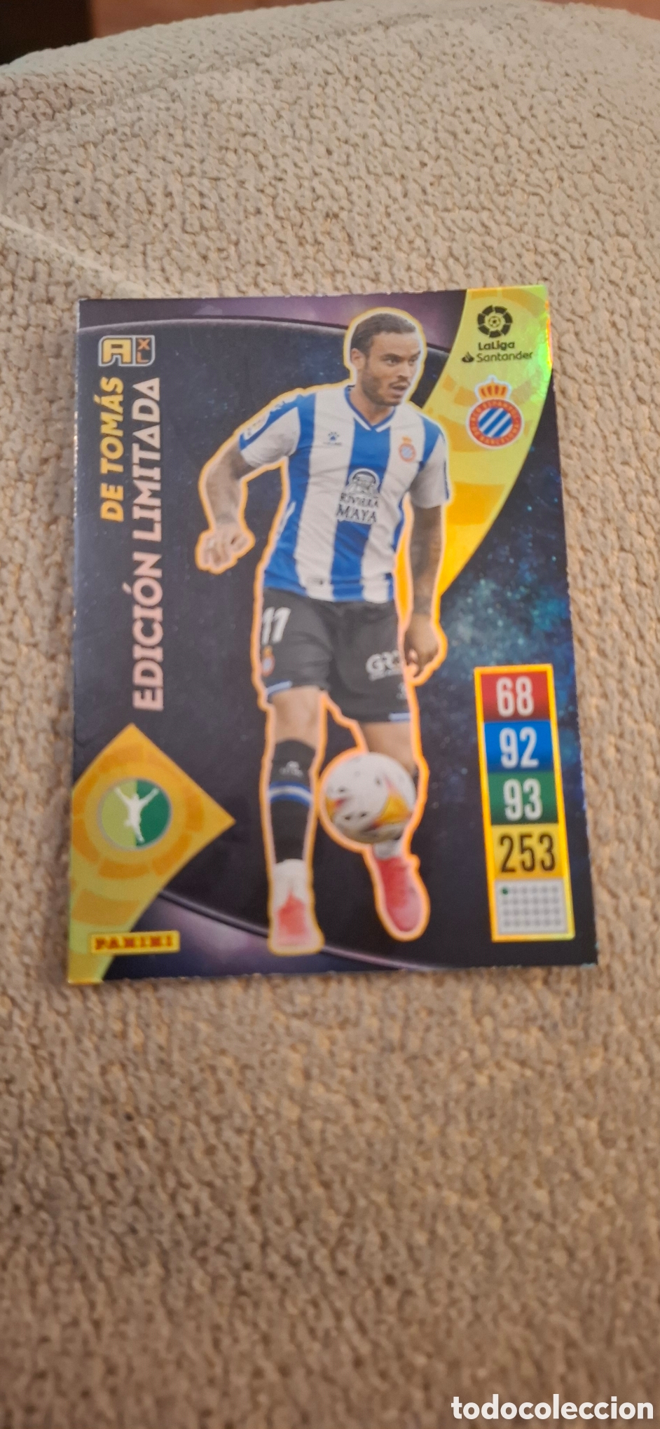 Cromos de F&uacute;tbol: DE TOMAS ESPANYOL EDICION LIMITADA ADRENALYN XL LIGA 2021/2022 21 22 PANINI