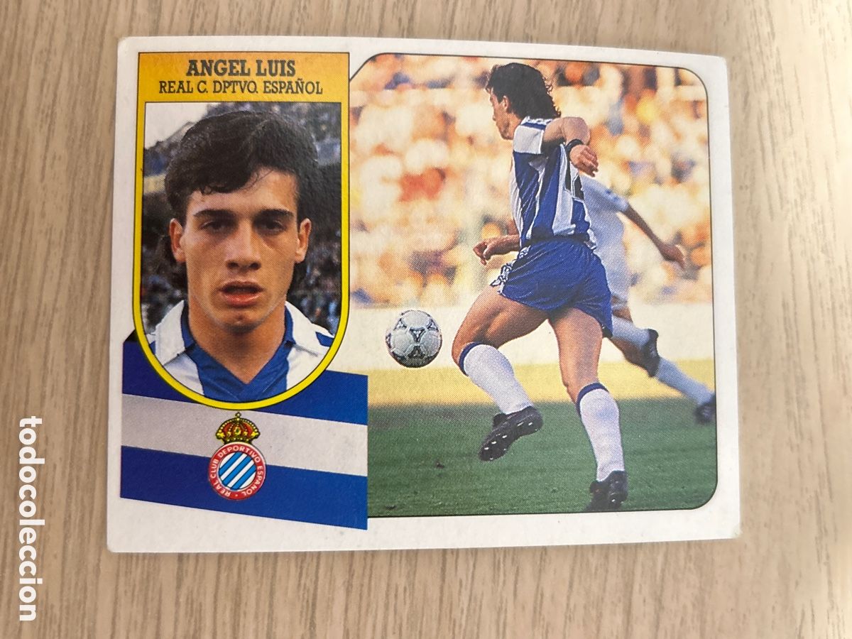 Cartes &agrave; collectionner de Football: &Aacute;NGEL LUIS ESPA&Ntilde;OL VERSI&Oacute;N LIGA ESTE 1991 1992 91 92 NUNCA PEGADO SIN PEGAR CART&Oacute;N
