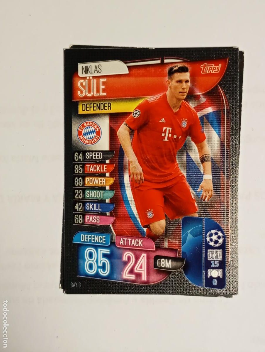 Cartes &agrave; collectionner de Football: CROMO TARJETA UEFA CHAMPIONS LEAGUE TOPPS. BAYERN DE MUNICH. SULE. TDKP26B
