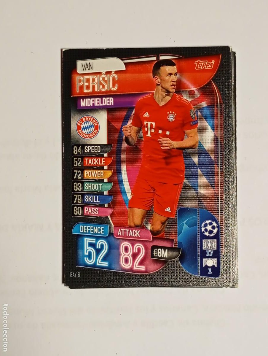 Cromos de F&uacute;tbol: CROMO TARJETA UEFA CHAMPIONS LEAGUE TOPPS. BAYERN DE MUNICH. PERISIC. TDKP26B