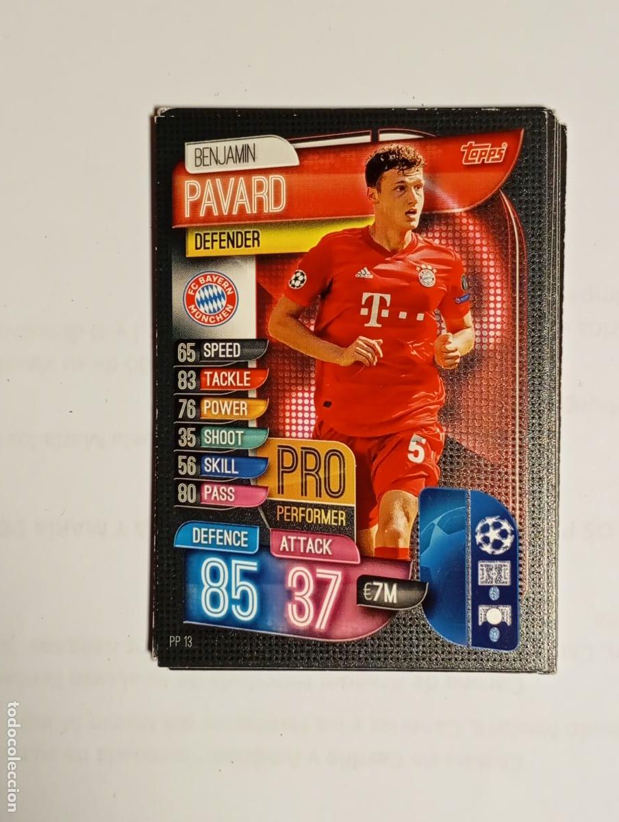 Cromos de F&uacute;tbol: CROMO TARJETA UEFA CHAMPIONS LEAGUE TOPPS. BAYERN DE MUNICH. PAVARD. TDKP26B