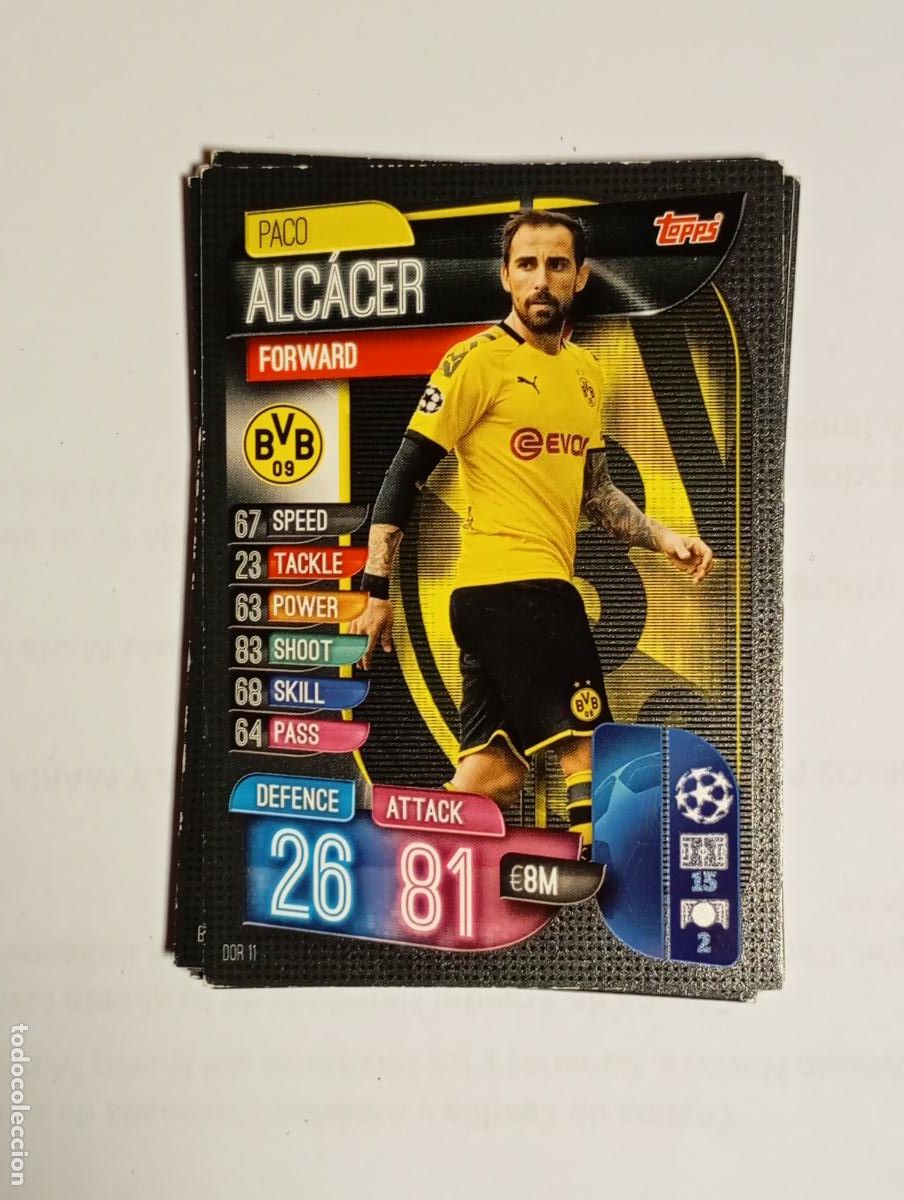 Cromos de F&uacute;tbol: CROMO TARJETA UEFA CHAMPIONS LEAGUE TOPPS. BORUSSIA DORTMUND. ALC&Aacute;CER. TDKP26B