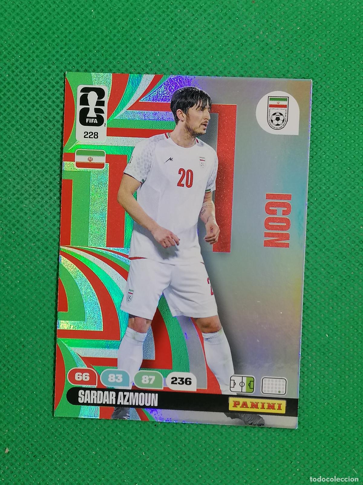 Cromos de F&uacute;tbol: 228 SARDAR AZMOUN IRAN ICON ⚽ PANINI ADRENALYN FIFA WORLD CUP 26 2026 ⚽
