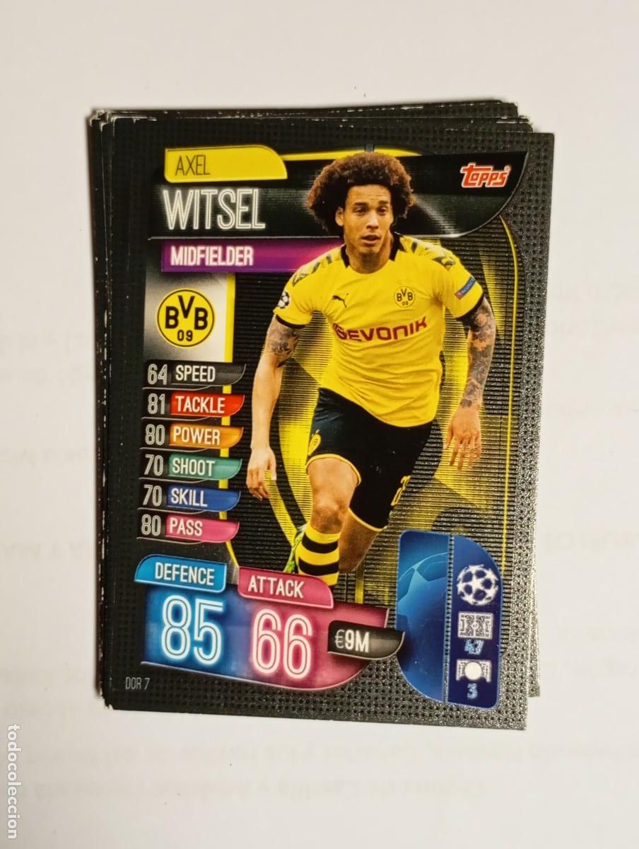 Cromos de F&uacute;tbol: CROMO TARJETA UEFA CHAMPIONS LEAGUE TOPPS. BORUSSIA DORTMUND. WITSEL. TDKP26B