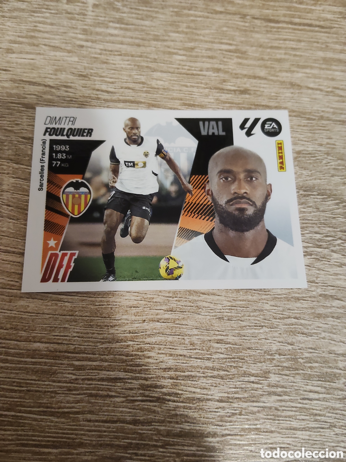 Cromos de F&uacute;tbol: Foulquier Valencia liga 2025 2026 25 26 ediciones este