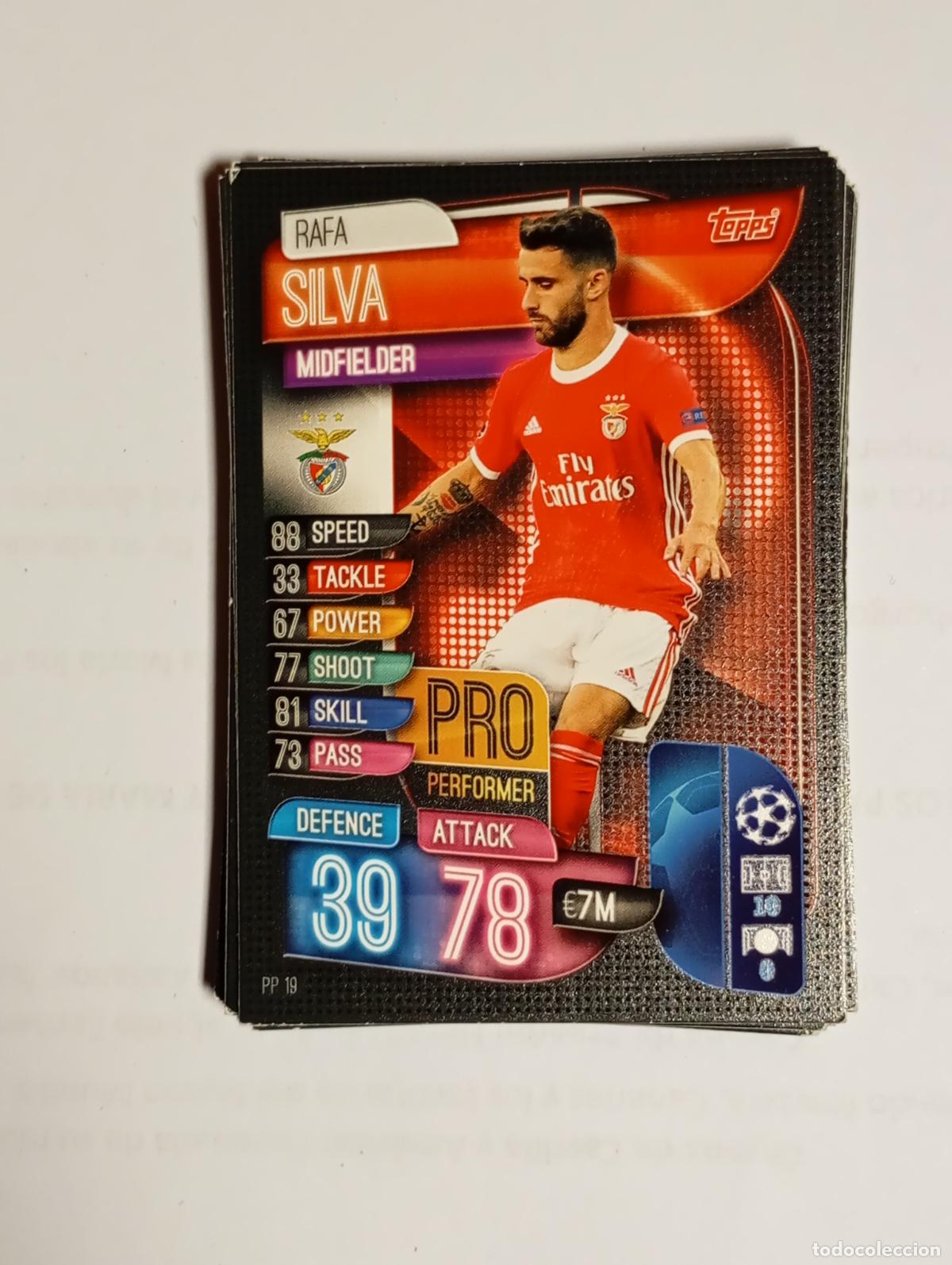 Cromos de F&uacute;tbol: CROMO TARJETA UEFA CHAMPIONS LEAGUE TOPPS. BENFICA. SILVA. TDKP26B