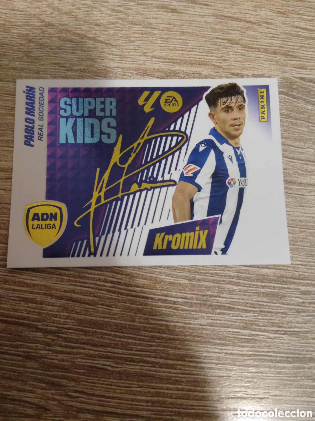 Cromos de F&uacute;tbol: Pablo Mar&iacute;n Real Sociedad super kids kromix liga 2025 2026 25 26 ediciones este