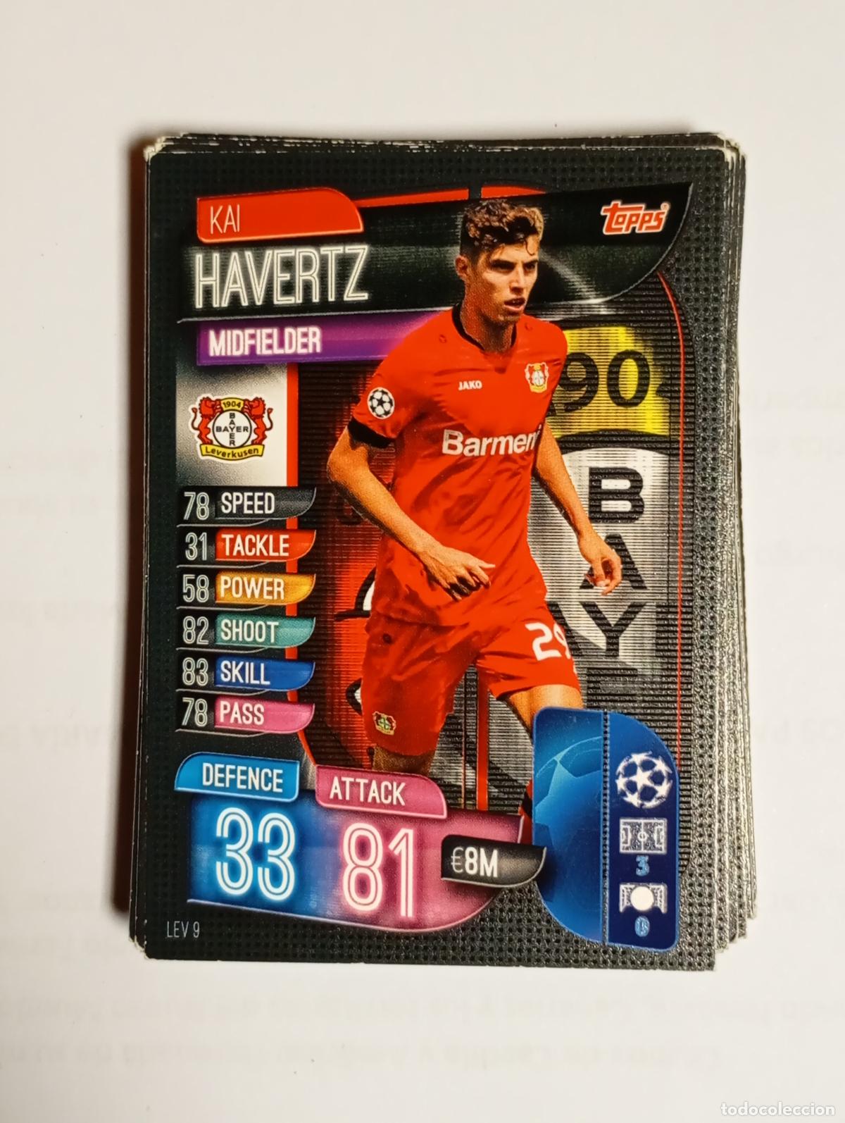 Cromos de F&uacute;tbol: CROMO TARJETA UEFA CHAMPIONS LEAGUE TOPPS. BAYER LEVERKUSEN. HAVERTZ. TDKP26B