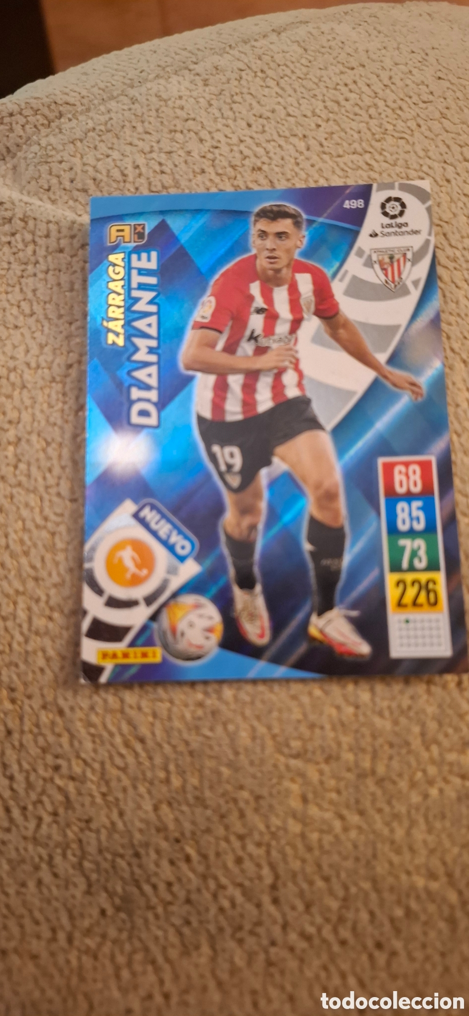 Cromos de F&uacute;tbol: Cromo ADRENALYN 2021 2022 21/22 PANINI - NUEVO DIAMANTE - Z&Aacute;RRAGA 498