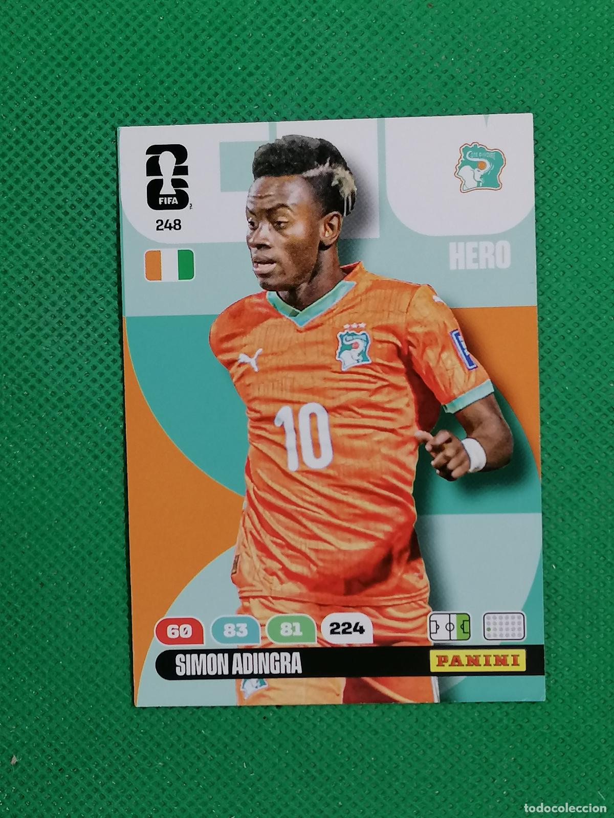 Cromos de F&uacute;tbol: 248 SIMON ADINGRA COSTA DE MARFIL HERO ⚽ PANINI ADRENALYN FIFA WORLD CUP 26 2026 ⚽