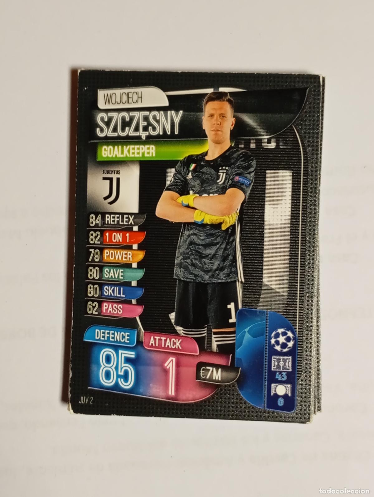 Cromos de F&uacute;tbol: CROMO TARJETA UEFA CHAMPIONS LEAGUE TOPPS. JUVENTUS. SZCZESNY. TDKP26B