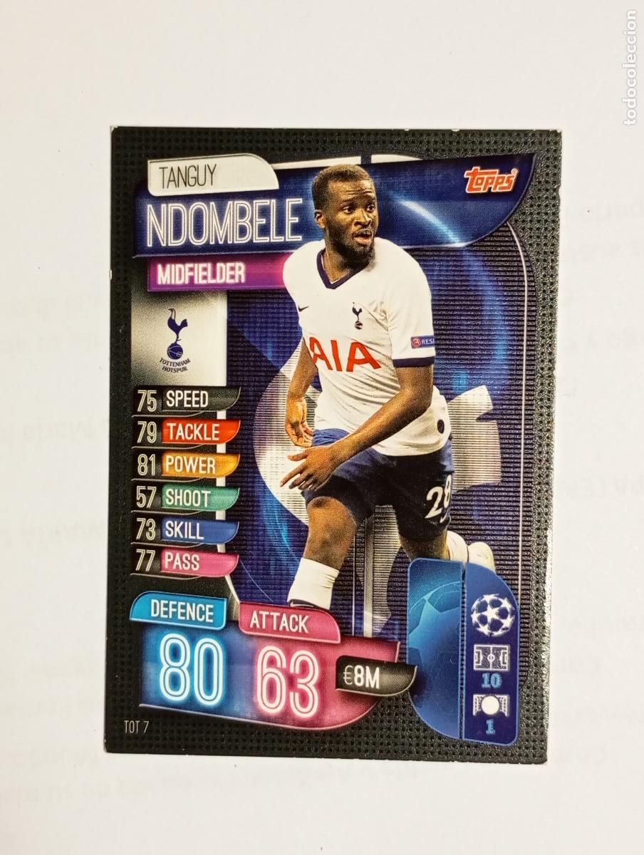 Cromos de F&uacute;tbol: CROMO TARJETA UEFA CHAMPIONS LEAGUE TOPPS. TOTTENHAM. NDOMBELE. TDKP26B