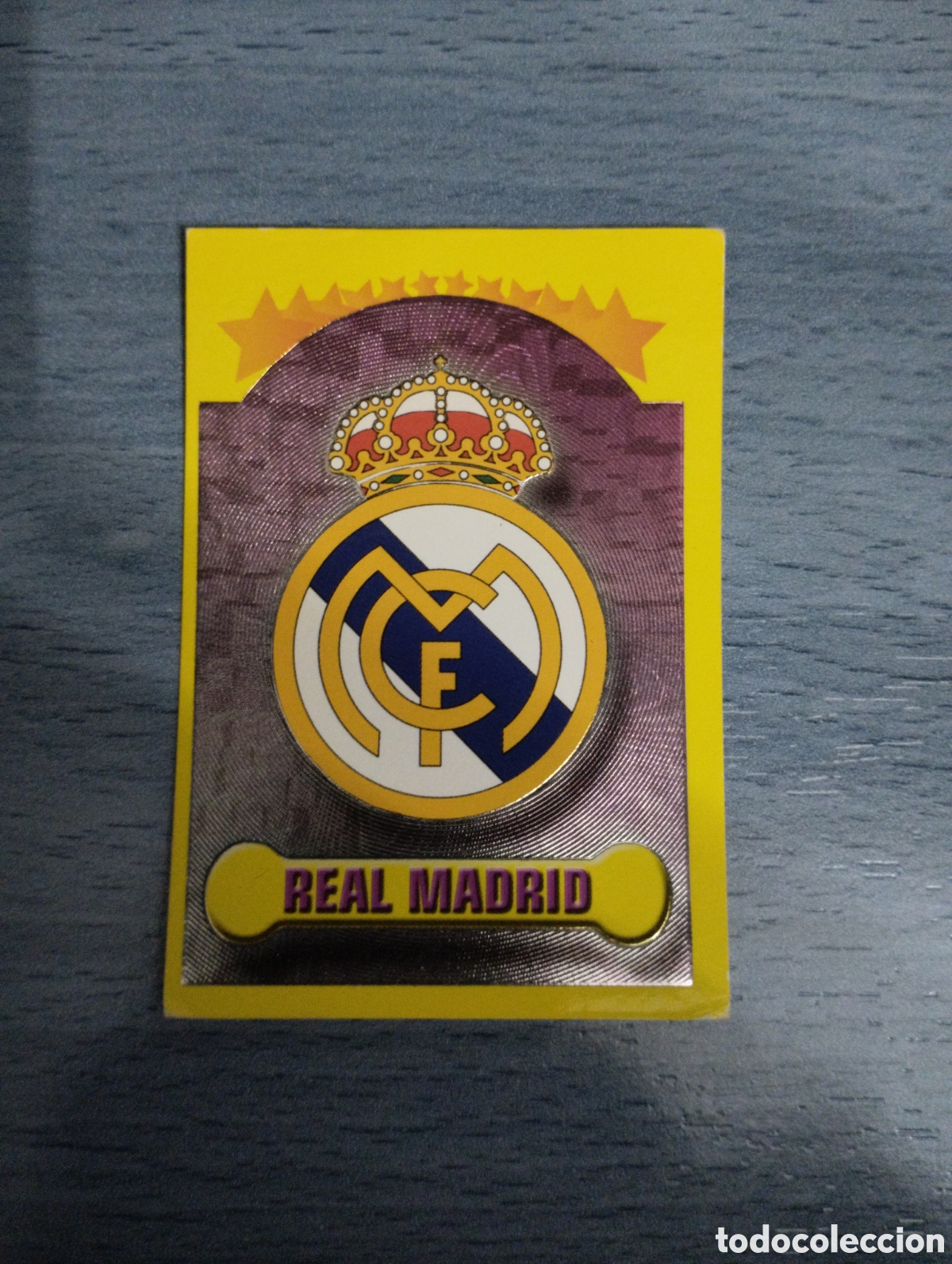 Cromos de F&uacute;tbol: Cromo Panini liga 99 00 escudo 20 real madrid sin pegar