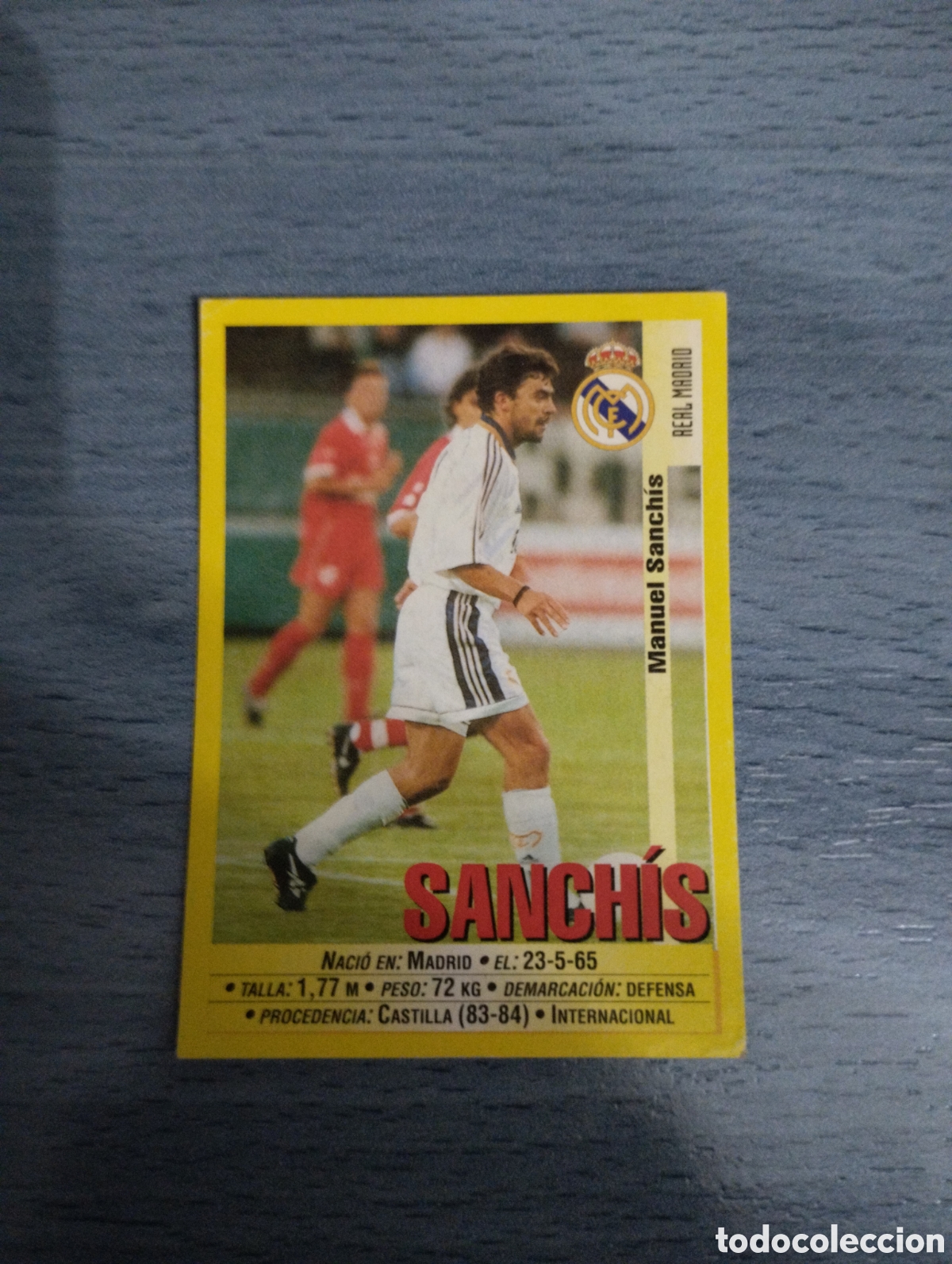 Cromos de F&uacute;tbol: Cromo Panini liga 99 00 sanchis 25 real madrid sin pegar