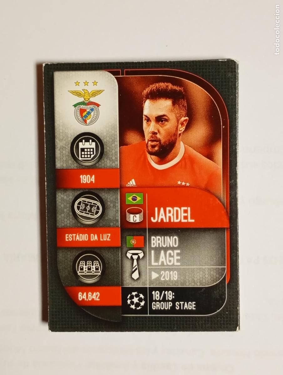 Cromos de F&uacute;tbol: CROMO TARJETA UEFA CHAMPIONS LEAGUE TOPPS. BENFICA. JARDEL. TDKP26B