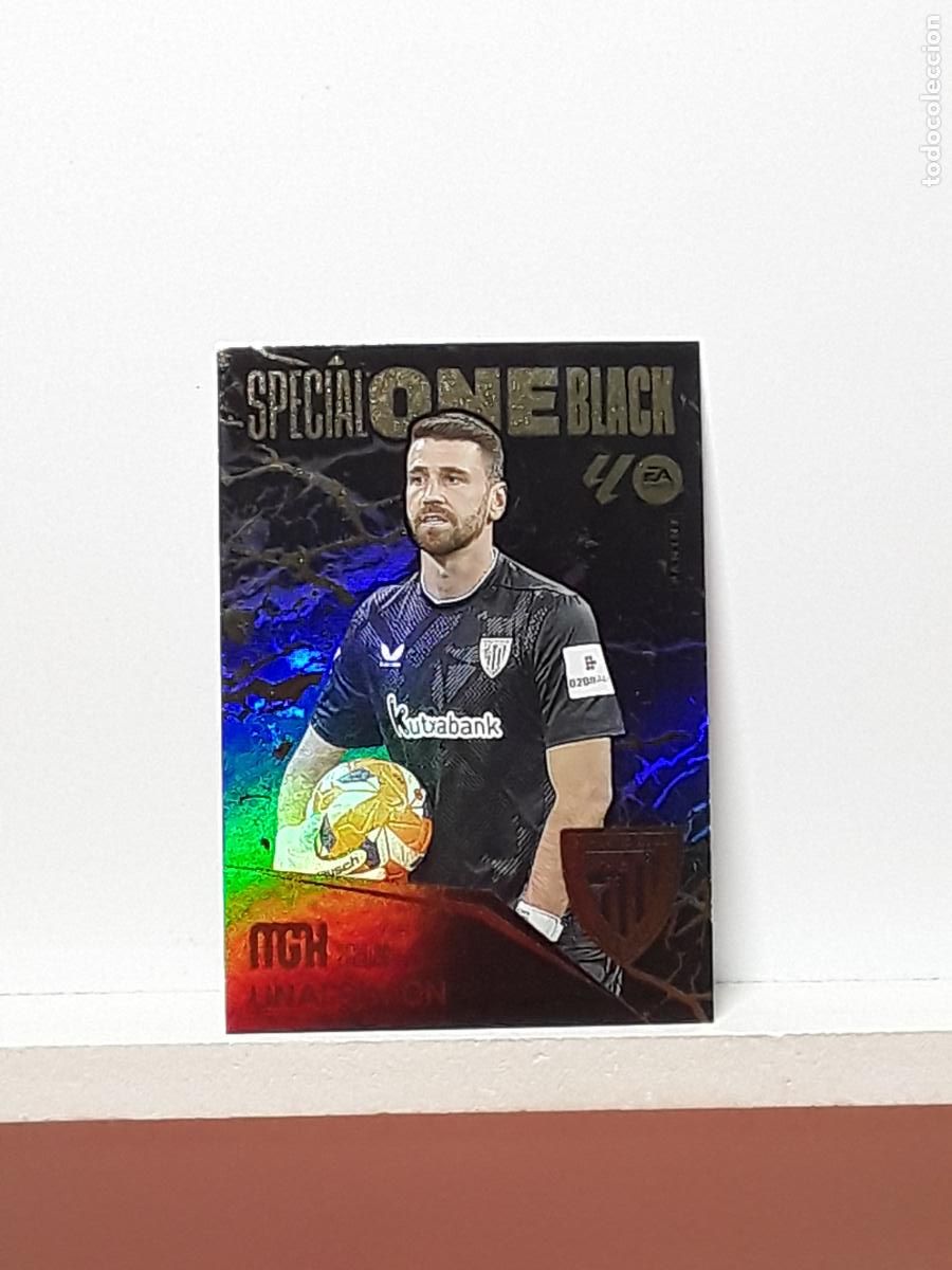 Cromos de F&uacute;tbol: MEGACRACKS 2025 2026 MGK 25 26 ALBUM PANINI LIGA N 1 ATHLETIC SPECIAL ONE BLACK UNAI SIMON