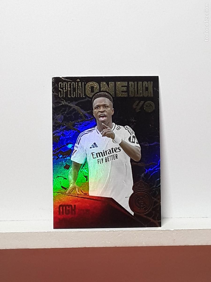 Cromos de F&uacute;tbol: MEGACRACKS 2025 2026 MGK 25 26 ALBUM PANINI LIGA N 7 REAL MADRID SPECIAL ONE BLACK VINICIUS