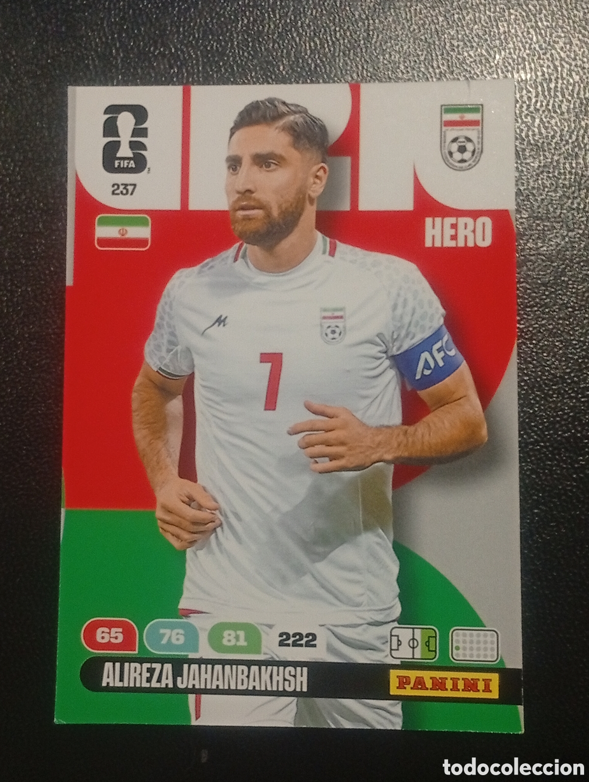 Cartes &agrave; collectionner de Football: 237 JAHANBAKHSH IRAN PANINI ADRENALYN XL MUNDIAL WORLD CUP 2026 CROMOS CARDS TOPPS USA MEXICO CANADA