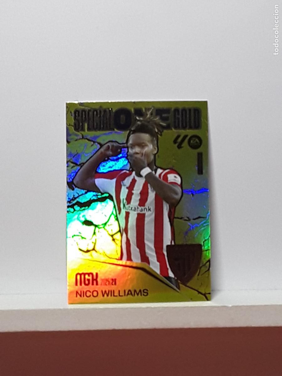 Cromos de F&uacute;tbol: MEGACRACKS 2025 2026 MGK 25 26 ALBUM PANINI LIGA N 10 ATHLETIC SPECIAL ONE GOLD NICO WILLIAMS