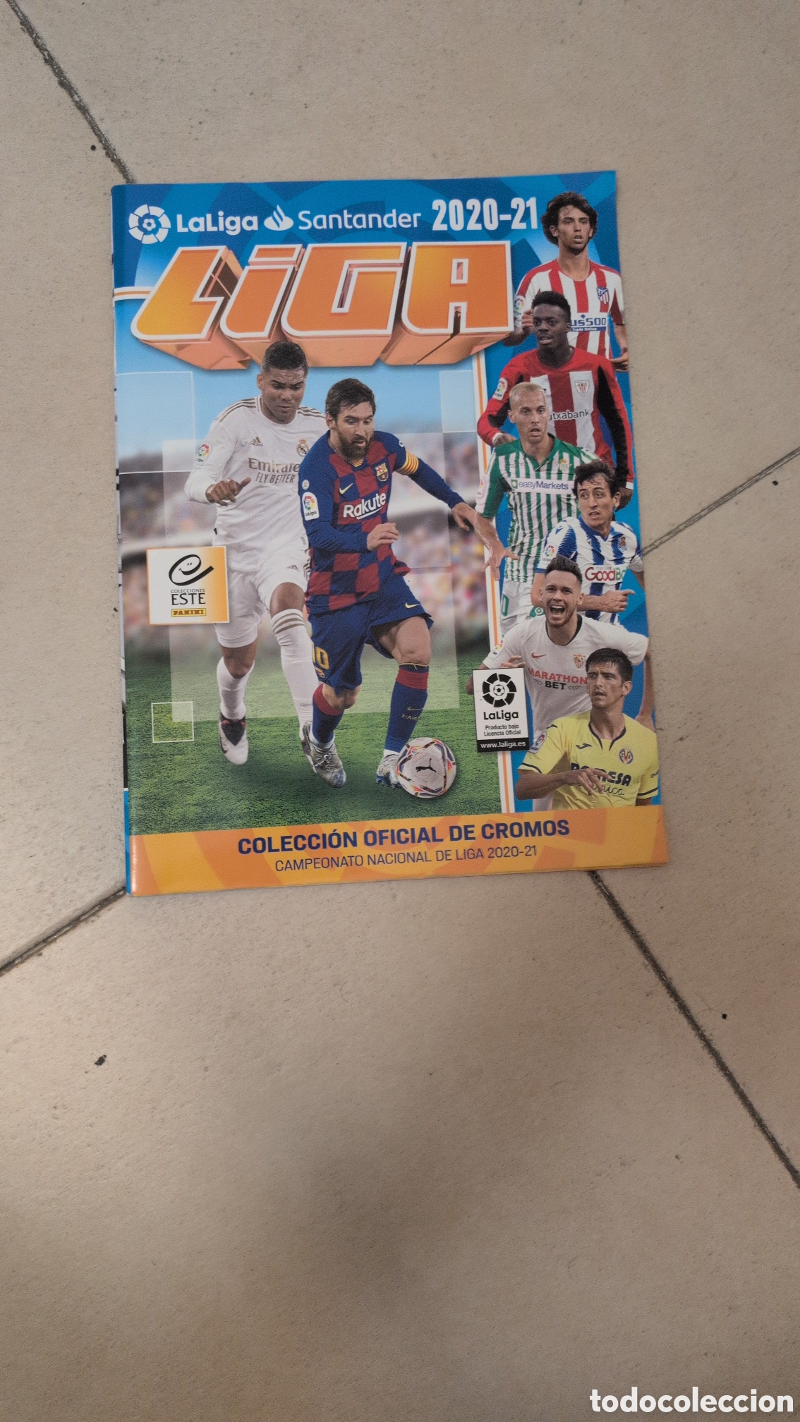 Cromos de F&uacute;tbol: ALBUM PLANCHA VACIO LIGA ESTE 2020/21 20 21 NUEVO NUNCA TUVO CROMOS PEGADOS