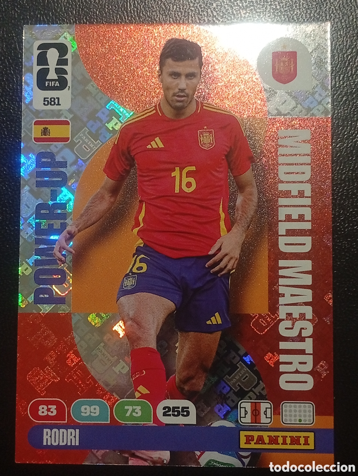 Cromos de F&uacute;tbol: 581 power up RODRI SPAIN ESPA&Ntilde;A ADRENALYN XL MUNDIAL WORLD CUP 2026 CROMO CARD TOPPS USA MEXICO