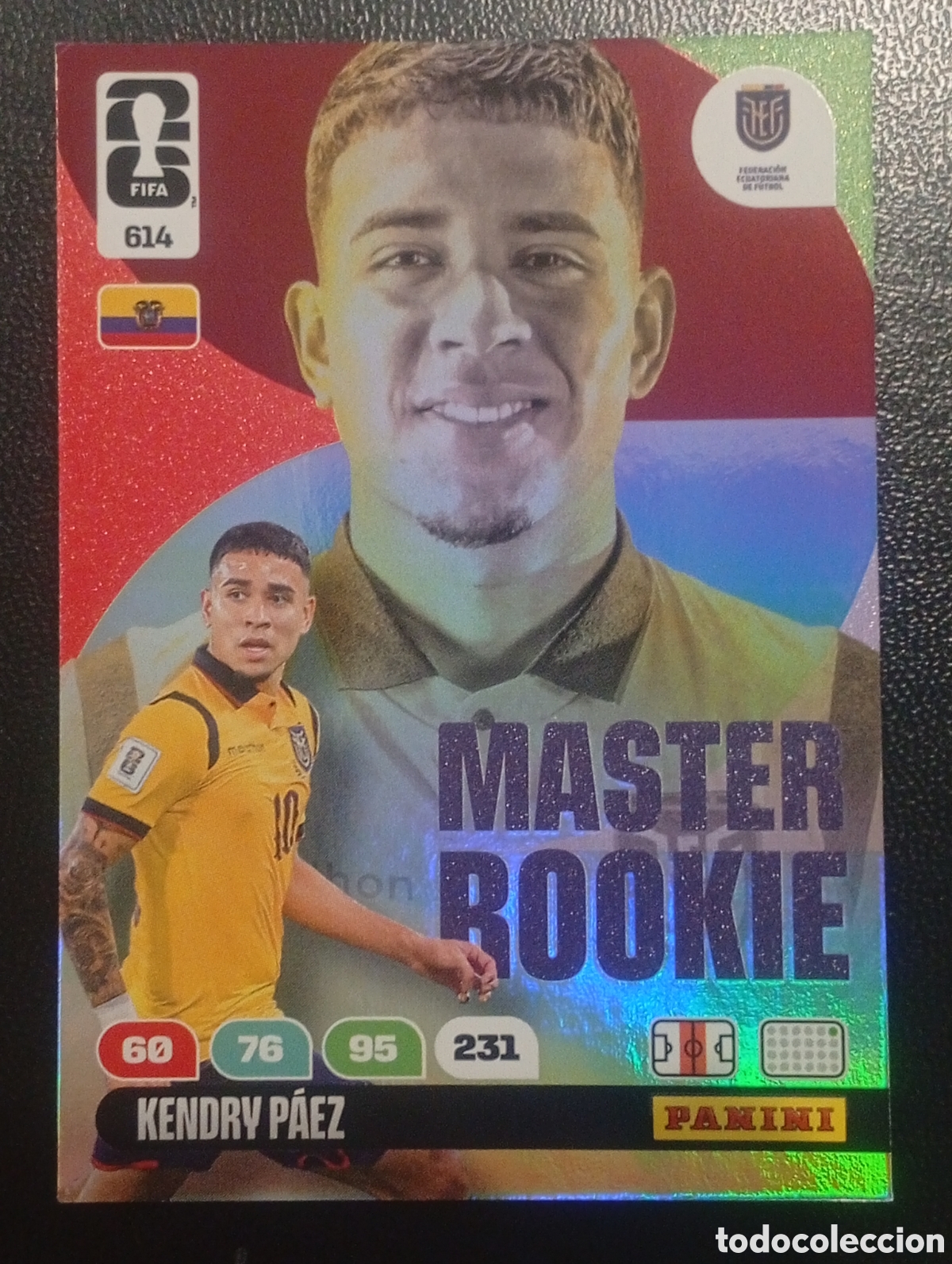 Cromos de F&uacute;tbol: 614 m&aacute;ster rookie KENDRY PAEZ PANINI ADRENALYN XL MUNDIAL WORLD CUP 2026 CROMOS CARDS ECUADOR TOPPS