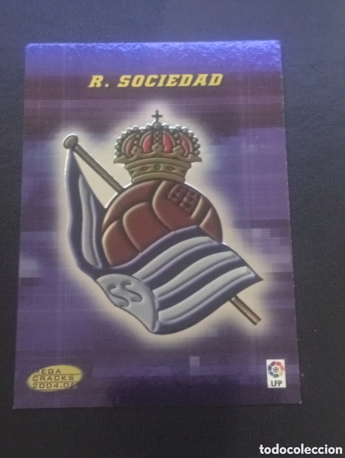 Cromos de F&uacute;tbol: 289 escudo REAL SOCIEDAD MEGACRACKS 2004 2005 4 5 CROMOS CARDS PANINI SPORTS MUNDICROMO