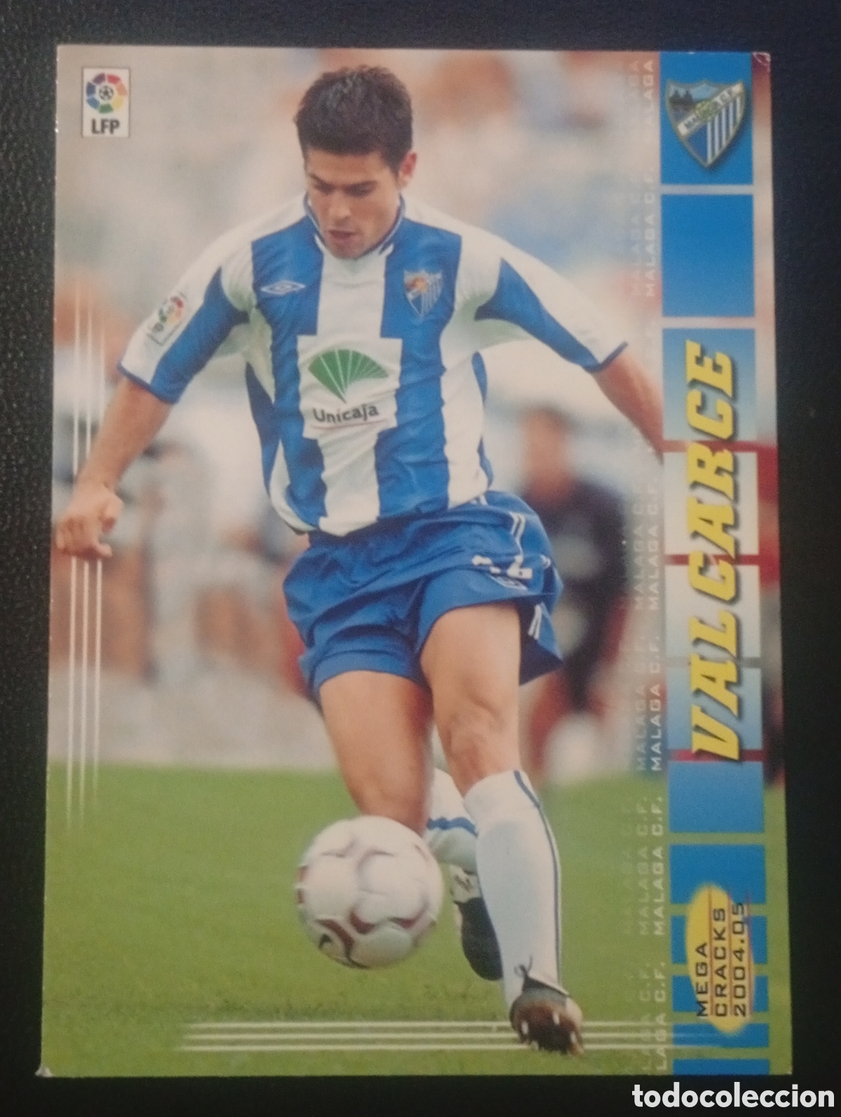 Cromos de F&uacute;tbol: 188 VALCARCE MALAGA MEGACRACKS 2004 2005 4 5 CROMOS CARDS PANINI SPORTS MUNDICROMO