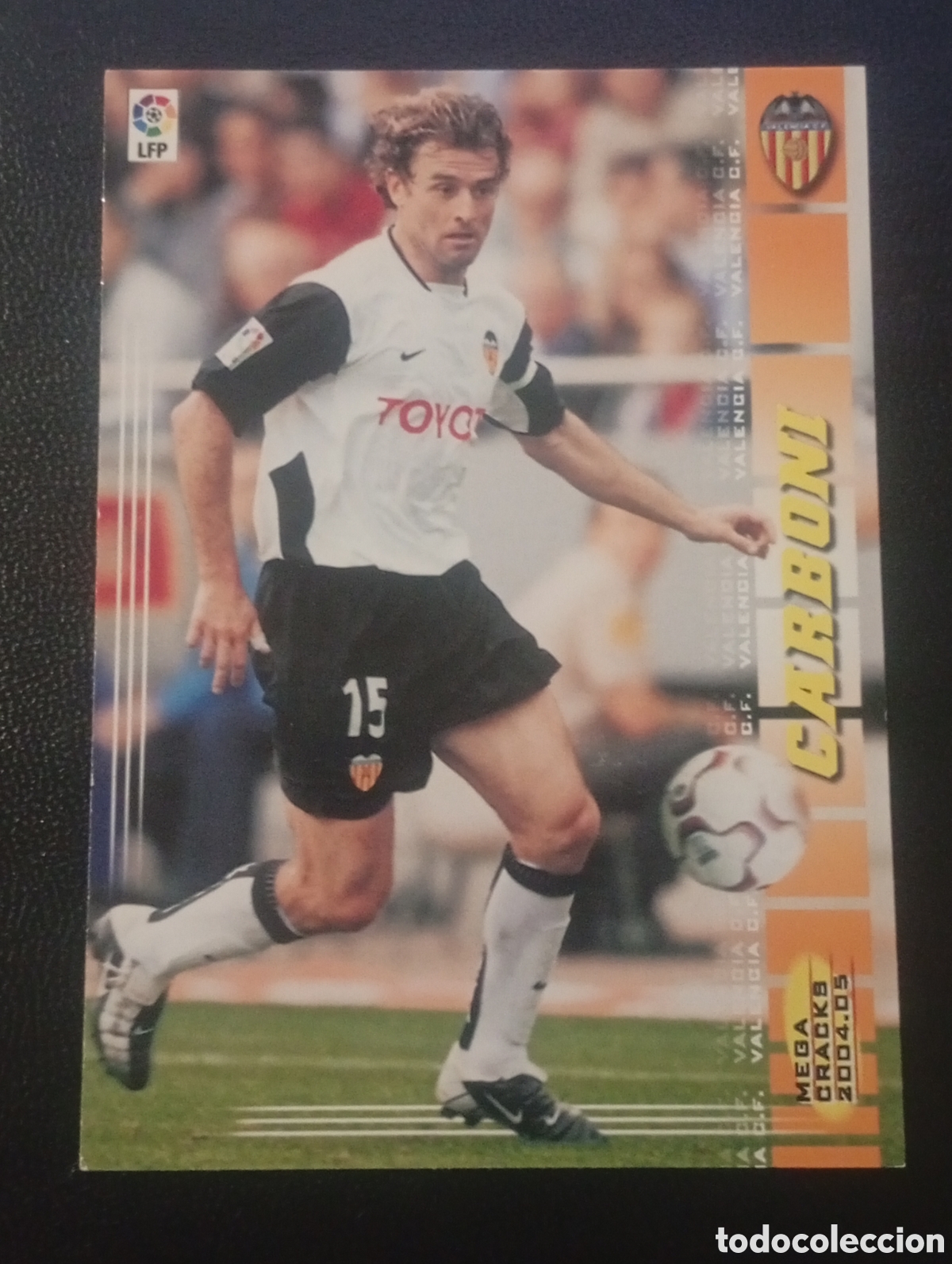 Cromos de F&uacute;tbol: 313 CARBONI VALENCIA. MEGACRACKS 2004 2005 4 5 CROMOS CARDS PANINI SPORTS MUNDICROMO