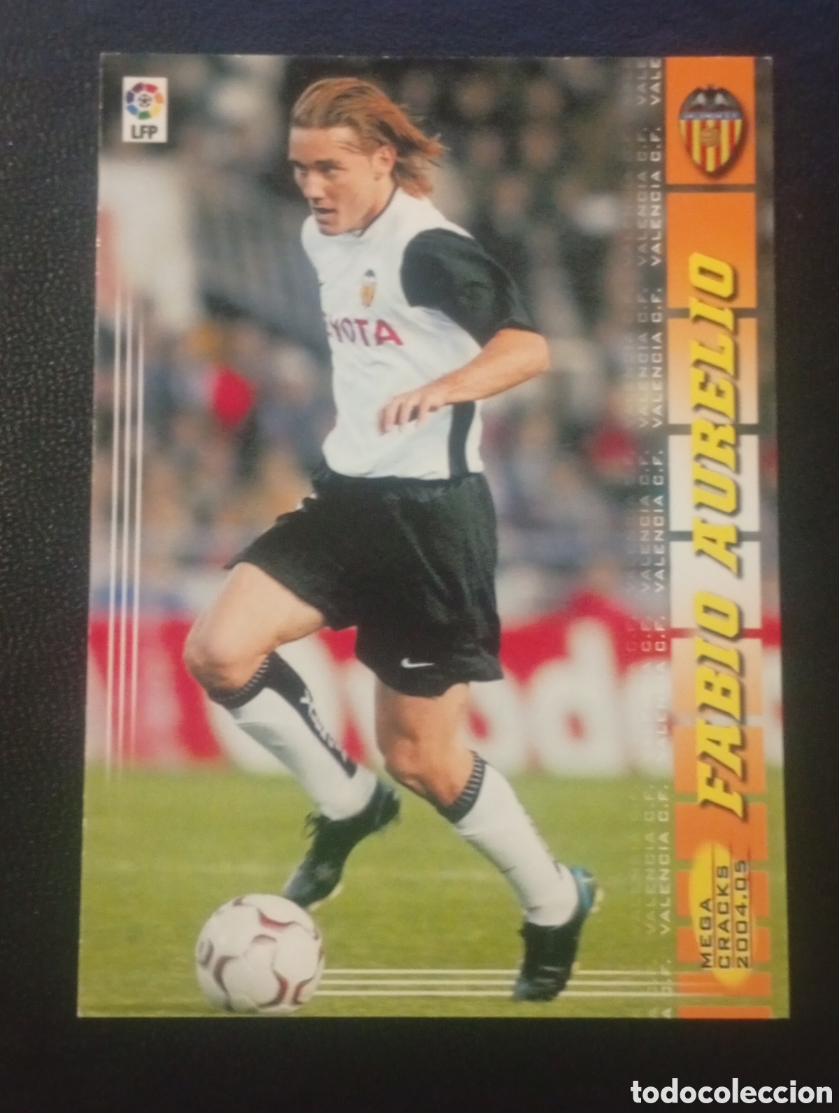 Cromos de F&uacute;tbol: 314 FABIO AURELIO VALENCIA. MEGACRACKS 2004 2005 4 5 CROMOS CARDS PANINI SPORTS MUNDICROMO