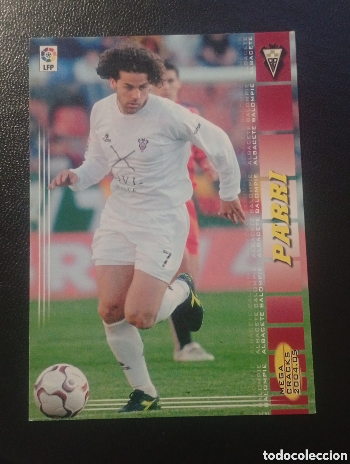 Cromos de F&uacute;tbol: 10 PARRI ALBACETE MEGACRACKS 2004 2005 4 5 CROMOS CARDS PANINI SPORTS MUNDICROMO