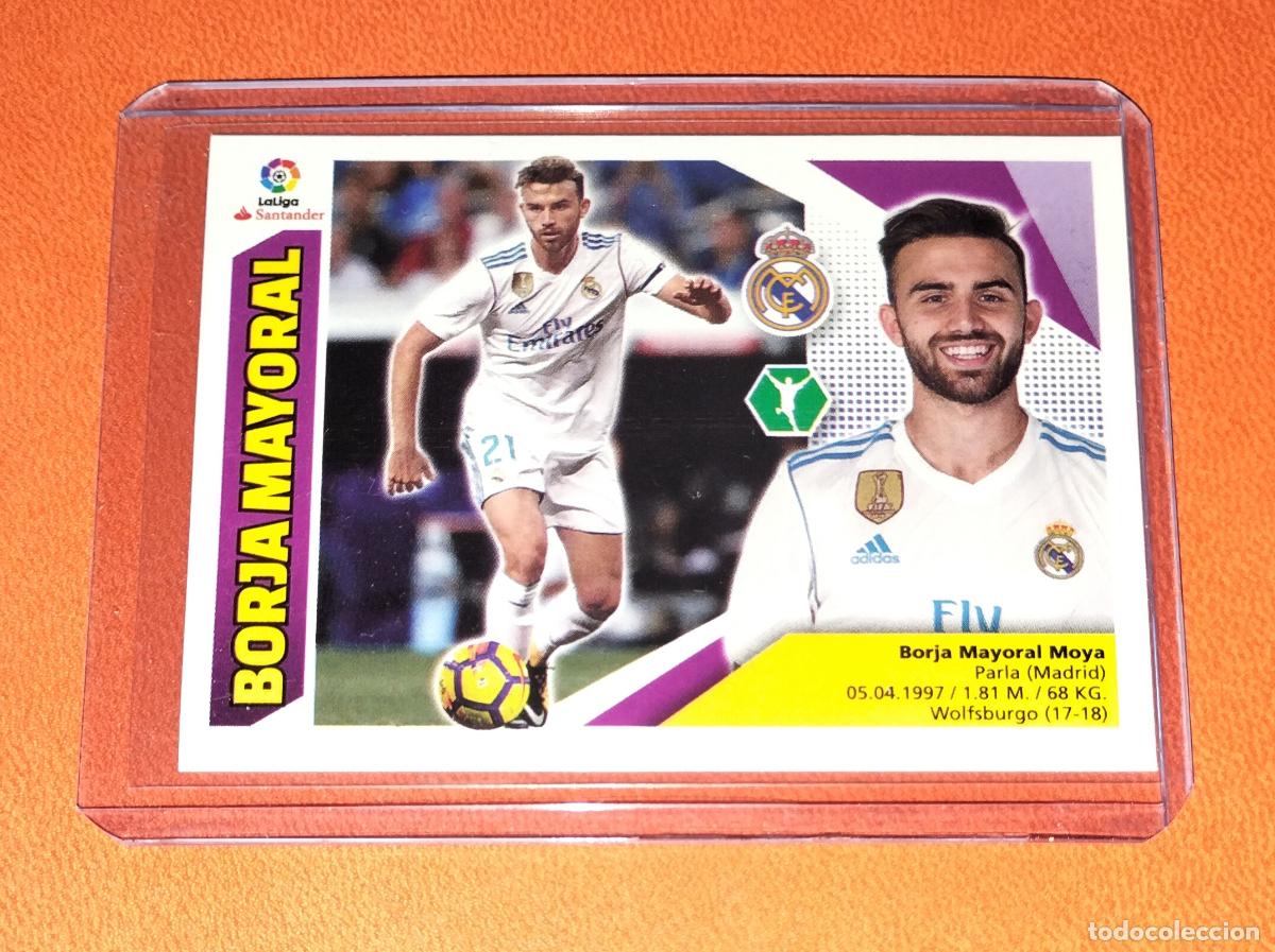 Cromos de Futebol: FICHAJE 27 BORJA MAYORAL REAL MADRID STICKER AMPLIACION MERCADO DE INVIERNO ESTE 2017 2018 17 18